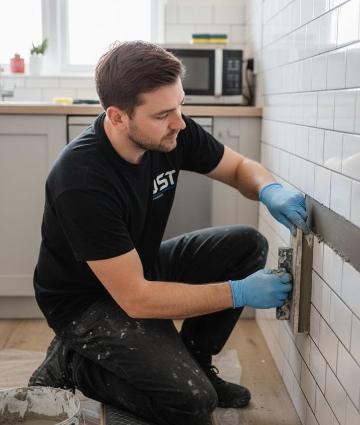 Our Professionals of Tile Guru Grouting Expert by DST working picture.