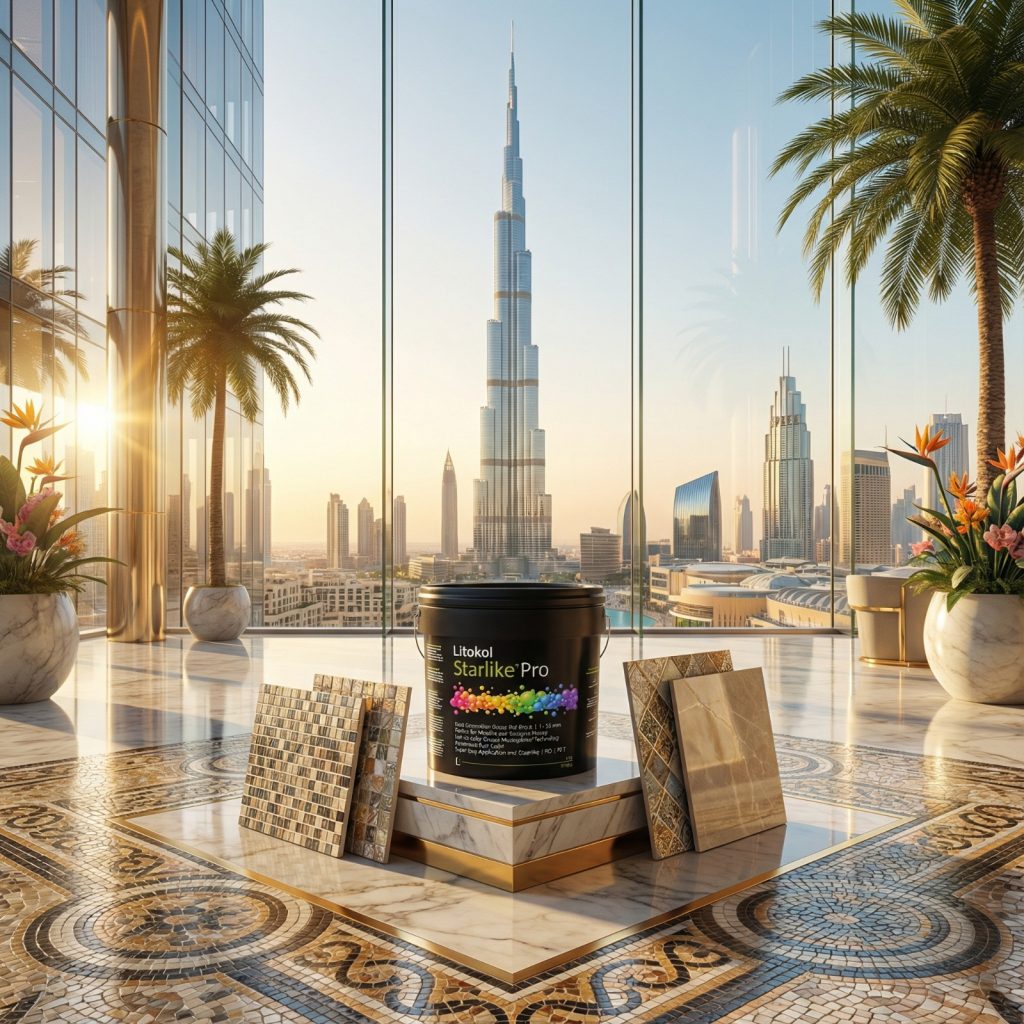 Image of Litokol Starlike Pro Epoxy Grout at construction site